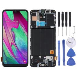 TFT LCD-näyttö Samsung Galaxy A40 SM-A405F Digitizer Full Assembly kehyksellä