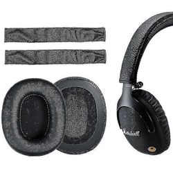 Marshall Monitor Bluetooth-kuulokkeiden korvaavat korvatyynyt ja pääpantatyynysarja, Comfort Fit alkuperäiset osat vain pääpanta