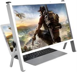 Kannettavan tietokoneen näytön suurennuslasi 3X, erittäin selkeä Blu-ray-pelinäytön vahvistinpidike puhelimen ja kannettavan tietokoneen yhteensopi...