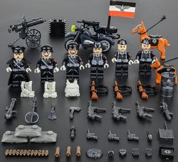 YM Studio Rakennuspalikat Sotilashahmot Selviytyminen Poliisin erikoispalapeli, joka kokoaa poikaleluja