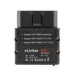 Vgate Vlinker Mc + (BLE + Bluetooth 4.0) - Bil Scanner