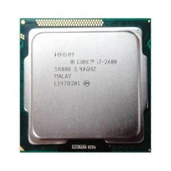 Core i7-2600 -suoritin - kanta LGA 1155 4 ydintä, 8 säiettä, 3,4 GHz, 8 Mt, L3-välimuisti, 95 W.