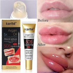 Volumising huuli plumper seerumi vähentää huuli hieno viivat kollageeni huuli plumper öljy Argan Oil