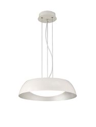 Inspired Lighting Argenta Loft Vedhæng Lille 18W LED 3000K, 1800lm, Mat Hvid, Sølv, Hvid Akryl