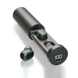 Coosilo Tws Bluetooth 5.0 trådløse hovedtelefoner B9 øretelefoner Mini headset ørepropper i øret sort