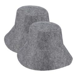 2kpl huopasaunahattu veden imeytyminen saunahattu kylpyhuone suihkuhattu muoti kylpyhattu Harmaa 30.00X30.00X19.00CM