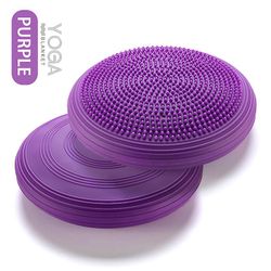 Yoga Balance Pude Luftpude Sports- og Fitnessprodukter Fysisk Massage Talje Twist Pad Fodmassage Bold Ankelmotionsudøver Lilla