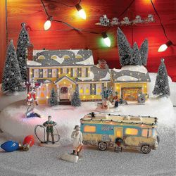National Lampoon Christmas Vacation Griswold Holiday House Näytä koristeet TA G
