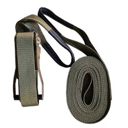 36 jalan Slackline-sarja, jossa on koukku- ja räikkäkiristin, koulutus Armeijan vihreä