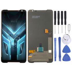 Wigento Til Asus ROG-telefon 3 ZS661KS-skærm Fuld OLED LCD-enhed Touch Reservedel Reparation Sort Ny