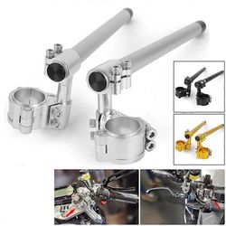 37mm 45mm 51mm 52mm 58mm CNC moottoripyörän kilpanousuputki korotettu korkeampi clipon-pidike säädettävässä ohjaustangon kahvassa tankohaarukan pur...