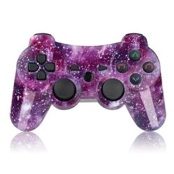 Langaton peliohjain PS3-peliohjaimelle kaksoisiskua varten 3 Bluetooth-4.0-ohjainsauva USB-PC-ohjaimelle PS3-ohjausohjaimelle Starry Purple