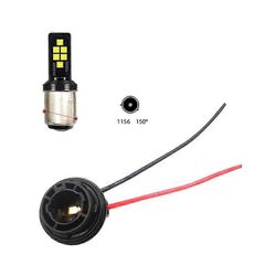 2kpl 1156 polttimon pistorasia BAU15S BA15S lampunpidike PY21W P21W sovitinliitin johdolla suuntavilkkuvalon perusauton lisävarusteita varten 2PCS ...