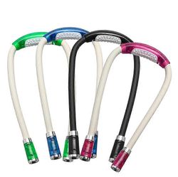 Kirjalamppu säädettävä LED-valo - lukulamppu LED-valo Kirjan halaus Musta