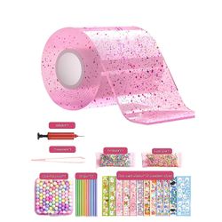 1mor Nano Tape Bubble Kit Børn med trin-for-trin tutorial og sporløs nano tape Pink
