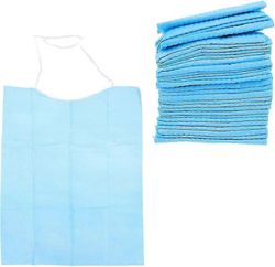 60kpl kertakäyttöisiä aikuisten ruokalappuja kertakäyttöisiä aikuisten solmiopolyruokalappuja sinisiä suuria yläpuolisia ruokalappuja iäkkäille nai...