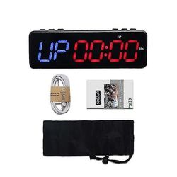 1" trådløs Bluetooth Control Timer Stopur, led Fitness Timer (blå)