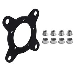 Elektrisk sykkel 104 Bcd Chainring Adapter Spider For Mid Drive Motor High Strength Aluminium Deler Svart