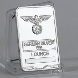 1 Oz Saksan Hopea Liberty Eagle Totem, hopeapinnoitettu