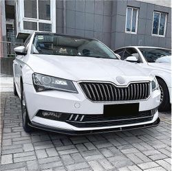 Fantastinen Skoda Superb B8 III 3V3 3V5 2015-2019 etupuskurin huulispoilerin auton diffuusorin jakajan virityssuojan erottimen korisarjalle Kiiltäv...