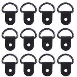 rautaiset kuvaripustimet D-renkaan muotoiset ripustettavat julisteet kodinsisustus 30kpl Musta 3.5X2.1cm