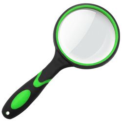 Forstørrelsesglas forstørrelsesglas til børn skridsikker håndholdt forstørret glas til tæt arbejde Grøn