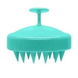 Zhuopai Hovedbundspleje hårbørste med blød silikone hovedbundsmassager sort