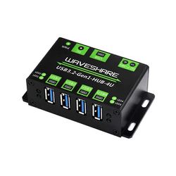 USB3.2 HUB 4U laajennettu 4-suuntainen USB 3.2Gen1 -liitäntä 5 Gbps:n teollisuusluokan HUB-sovitin, joka on yhteensopiva MacOS:n kanssa Kuten