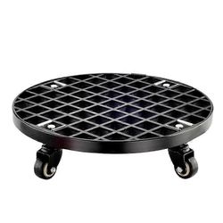 Planter Caddy -kasviteline lukituspyörillä Raskas ulkosisäkapasiteetti (1kpl, musta)