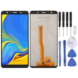 incell LCD-näyttö Galaxy A7 A750F / DS, A750G, A750FN / DS digitoijan täydellisellä kokoonpanolla Musta