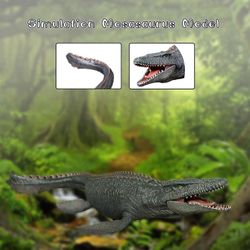Barsinfi Realistisk stor Mosasaur Model Naturtro Dinosaur Model Doll Model