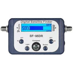Digitaalinen testausmittarille TV-signaalivastaanotin Sat Finder kompassilla ja LCD-näytöllä Fta Dvb S2
