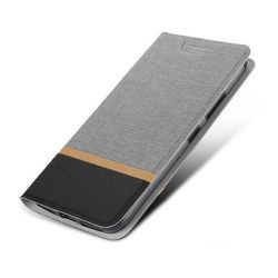 AIR Beskyttende PU Folio Sag til Sony Xperia XZ2 Premium Gray