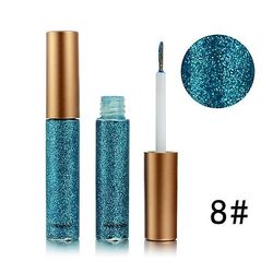 (køb 2 Få 1 gratis) Handaiyan Professional Glitter Kosmetik Vandtæt Glitter Pigment Sølv Guld Metallic Liquid Glitter Makeup Eyeliner Øjenskygge 1 8