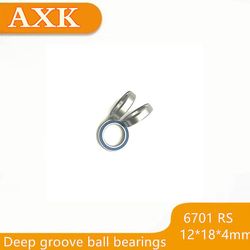 Salg Ægte 6701rs Bærende Abec-3 (10stk) 12x18x4 Mm Tynd Sektion 6701-2rs Kugle 61701rs 6701 2rs Med Blåforseglet