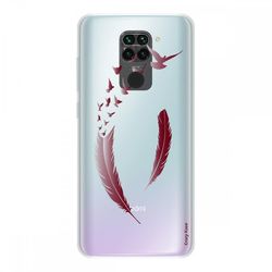 Crazy Kase Hull For Xiaomi Redmi Note 9 I Silikone fleksible fjer og fugle Edge