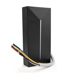 Kulunvalvontakortinlukija Pieni Wiegand-kortinlukija IP68-vedenpitävä pitkän kantaman RFID-kortinlukija, 13,56 MHz IC/MF musta