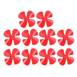 10kpl 100mm 4 terää potkuri DIY lelumalli pyörivät tarvikkeet 2mm reikä XR-150Red