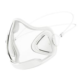 Klar ansigtsmaske gennemsigtig beskyttende ansigtsskærm genanvendelige Anti Smog Mask Hvid høj kvalitet