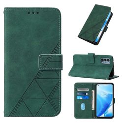 Gangxun Kompatibel med Oneplus Nord N200 5g etui læder folio cover tegnebog magnetisk premium Tui Coque grøn