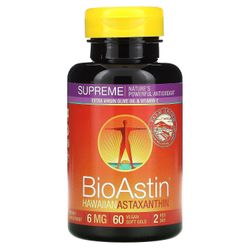 Nutrex Hawaii, BioAstin Supreme, 6 mg, 60 Veganske bløde geler