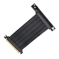 PCIe 4.0 x16 jatkokaapeli 200mm 180 joustava PCIe-liittimen jatkokaapeli Musta