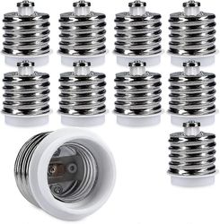 10x pistorasiasovitin - 10x E40 - E27 pistorasiamuunnin - E27 peruslampun pidikkeen sovitin halogeeni-LED-polttimolle