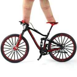 Lohill Mini 1:10 Alloy Cykel skala Model Dasktop Simulation Ornament Finger Mountainbikes Legetøj d140693 Rød