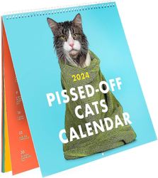 2024 Pissed-off Cats Kalender - Sjov, fræk feriegave til katteelskere