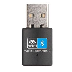 USB wifi Bluetooth-yhteensopiva sovitin V4.2 langaton verkkokortti wifi-antennilähetin PC lan in Kuten