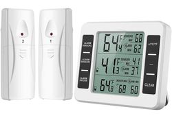 Grape Pp Køleskabstermometer, trådløst digitalt frysetermometer