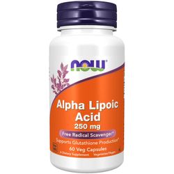 NOW Foods NU Foods Alpha Lipoic Acid 250 mg 60 Veg kapsler