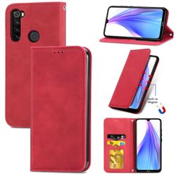 Gangxun Sag For Xiaomi Redmi Note 8 Magnetisk lukning Læder Tegnebog Cover Housse Etui Shockproof - Rød