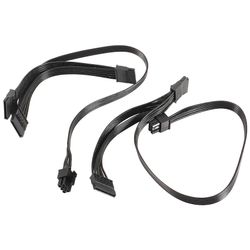 2stk 6 Pin Til 3x Sata driver strømkabel til Evga Supernova 650 750 850 1000 1600 2000 G2 G3 P2 T2 sort